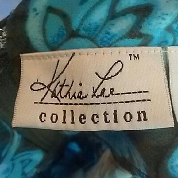 Kathy Lee Collection Turquoise Dress - Picture 5 of 8